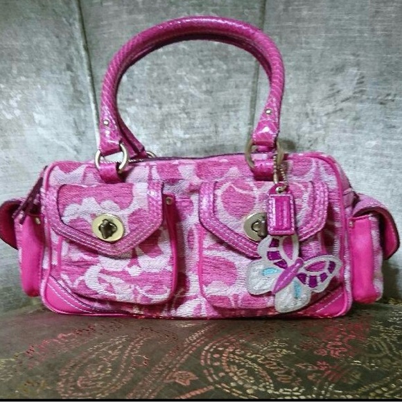 ONLY ONE ANYWHERE Coach y2k chenille satchel - Picture 1 of 1